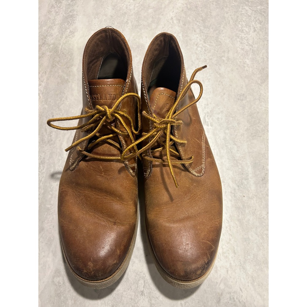 Eastland Jack Mens Tan Leather Chukka Boots Size 11.5 D 7147-07 Wedge Sole